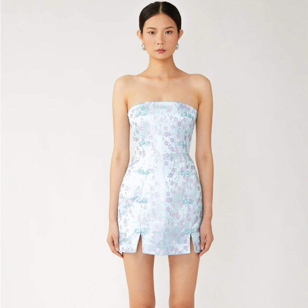 NWT Sau Lee Jenny Strapless Mini Dress